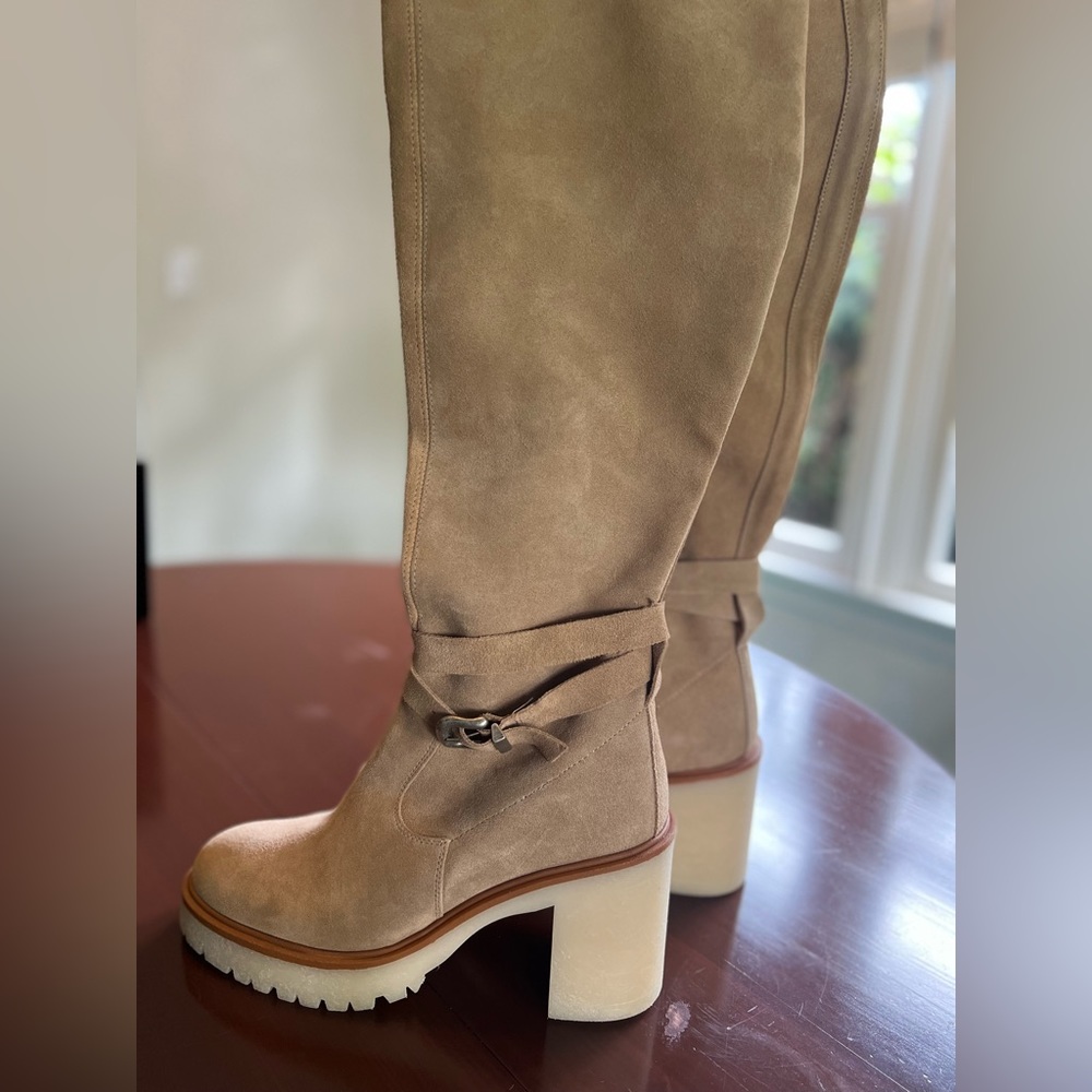 Free People Jasper Tall Boot suede camel tan BRAND NEW